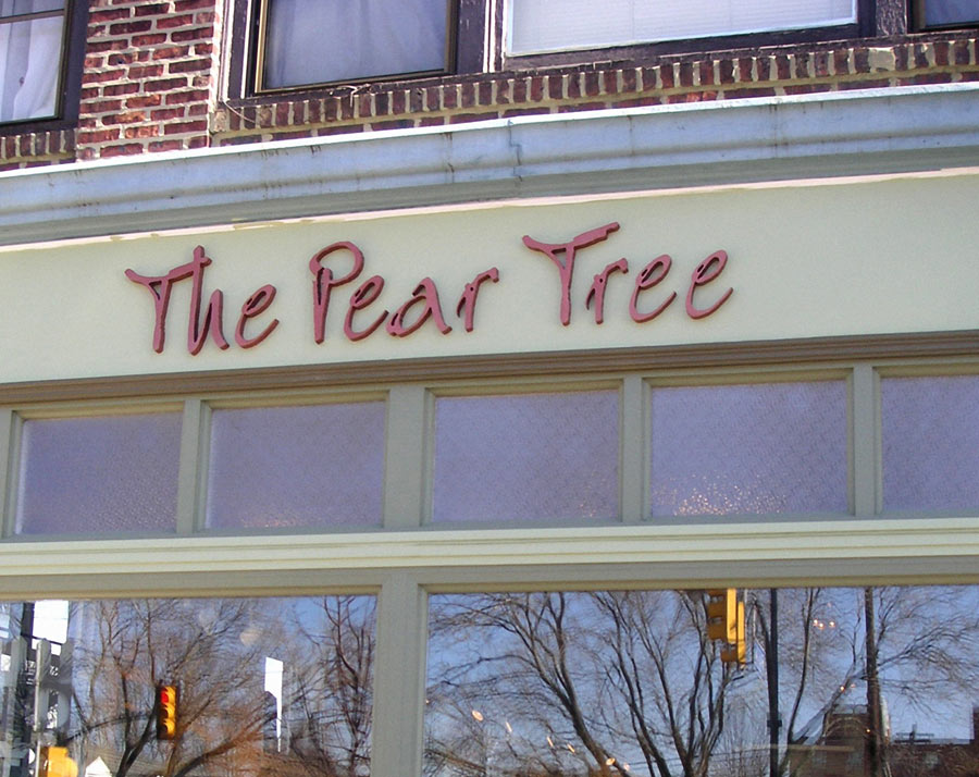The Pear Tree Dimensional Lettering