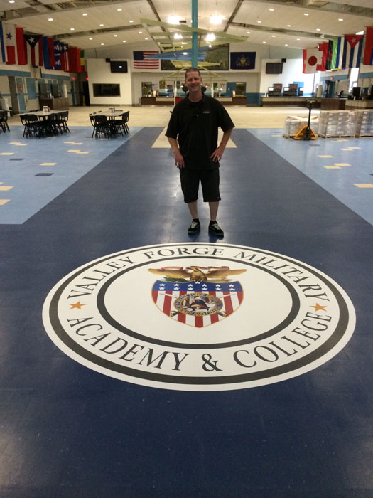 Valley Forge Military Academy Floor Graphic