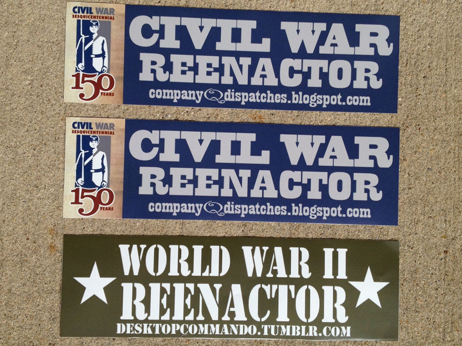 Reenactor Stickers