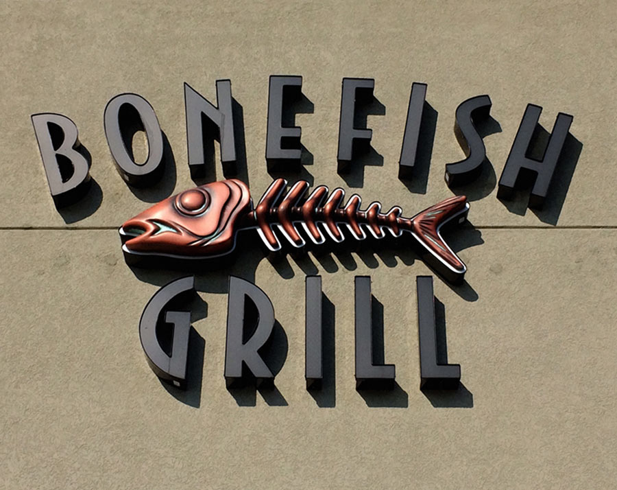 Bonefish Grill Dimensional Lettering