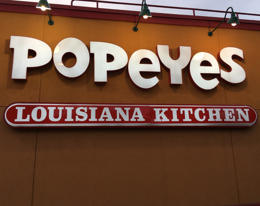 Popeyes Channel Lettering