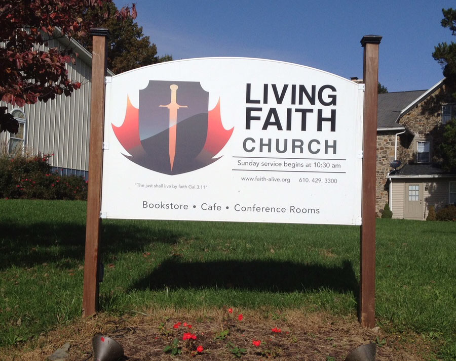 Living Faith Church Post and Panel