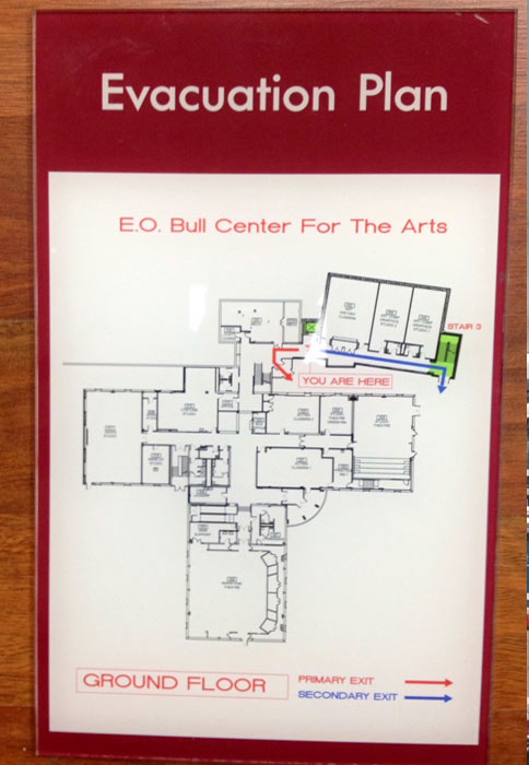 E. O. Bull Center for The Arts Evacuation Plan