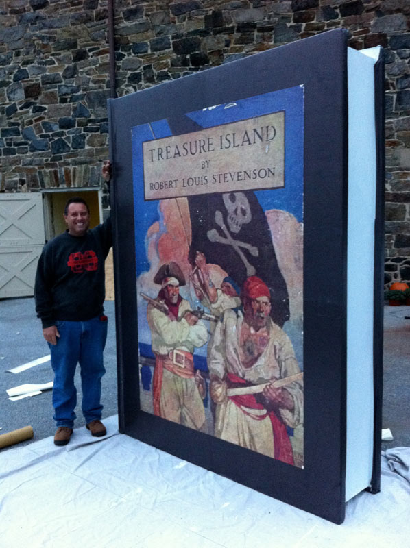 Treasure Island Large Book Replica