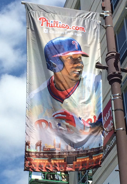 Phillies Pole Banner