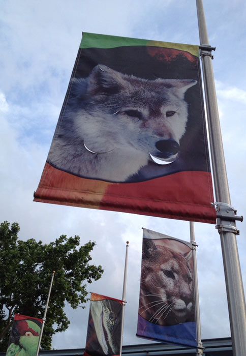 Wolf Pole Banner