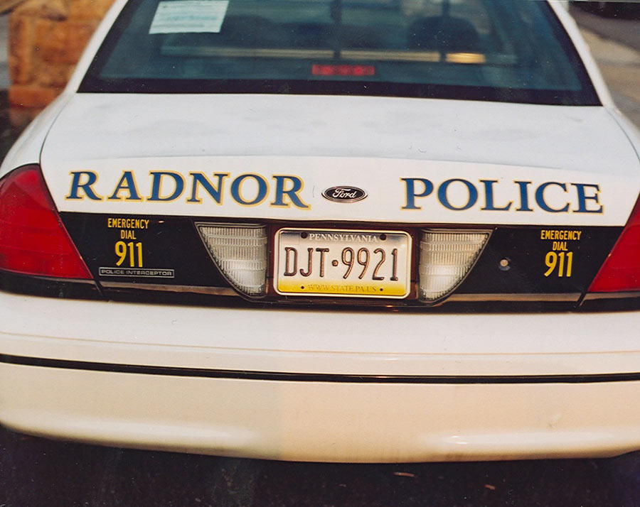 Radnor Police Car back