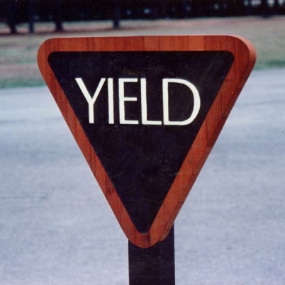 Redwood Yield Sign