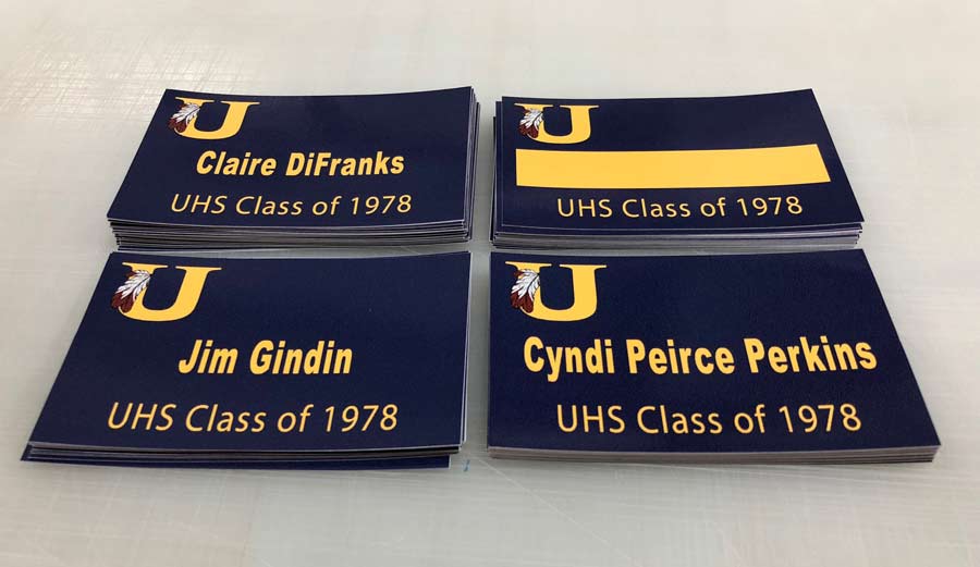UHS Class of 1978 decals
