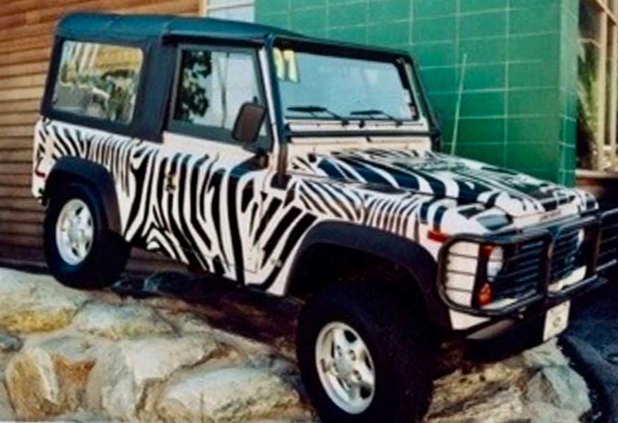 Zebra Jeep Wrap