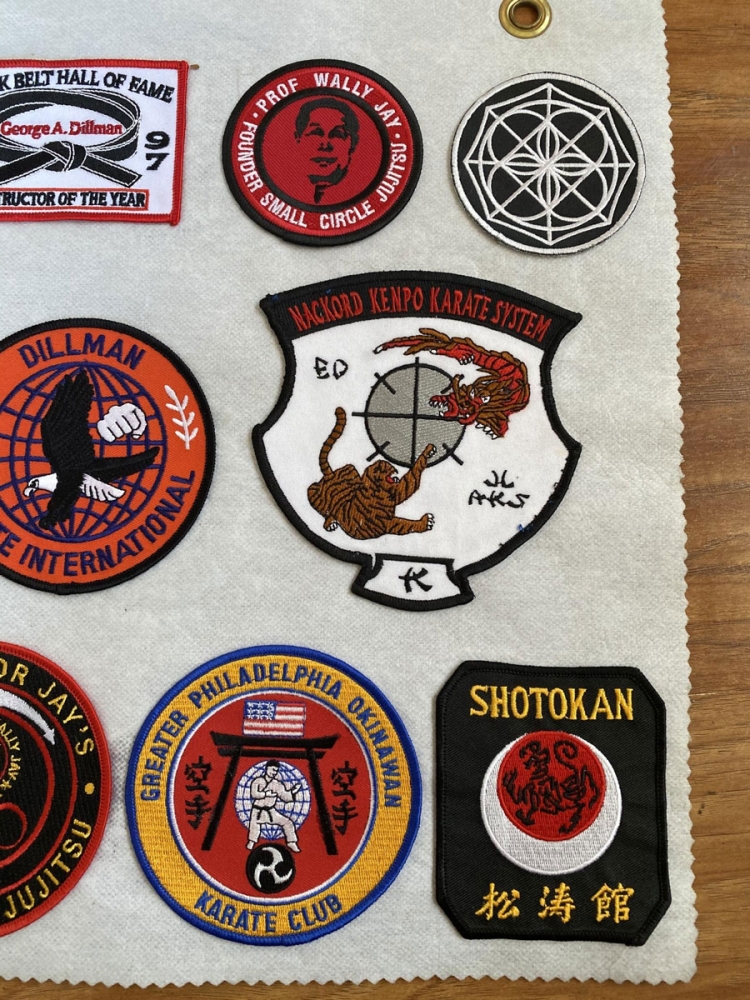 Karate Embroidered Patches Right Closeup