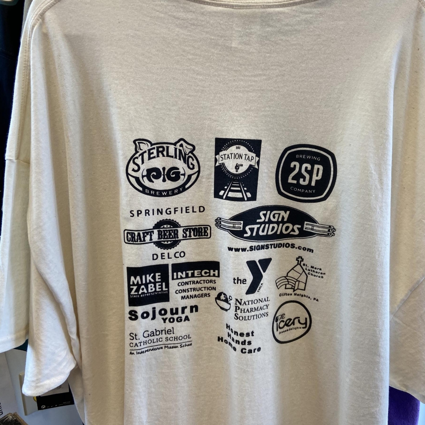 Cup Runneth Over Screen Printed T-Shirt back