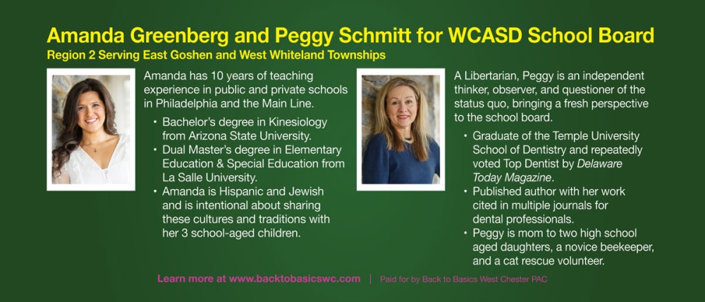 WCASD School Board Peggy Schmitt and Amanda Greenberg Back Side