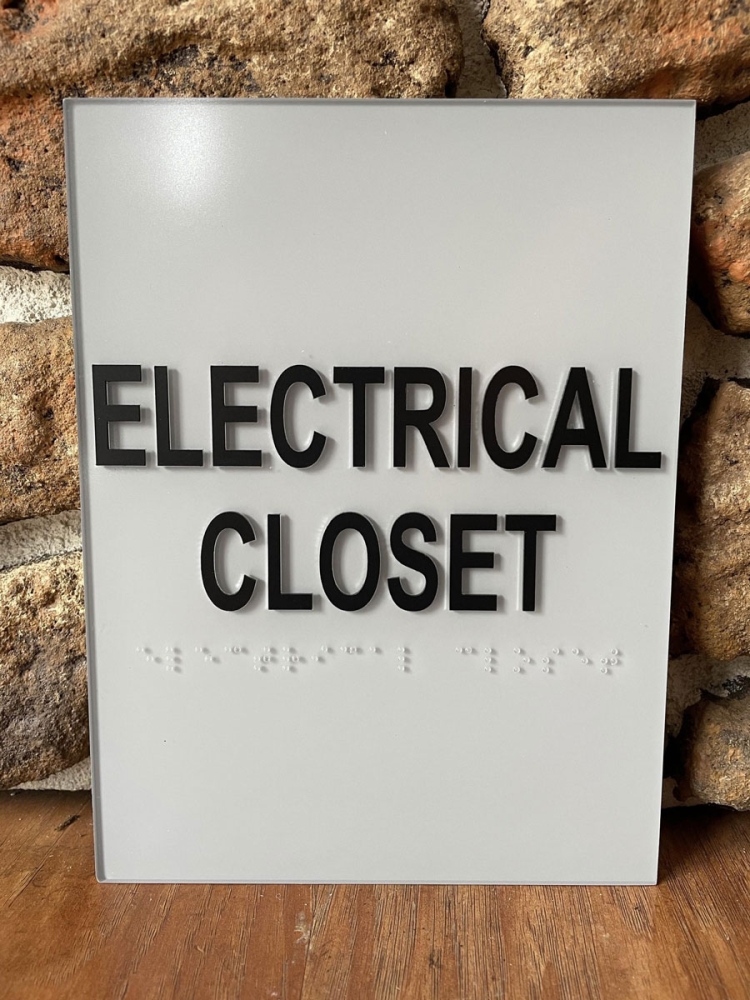 Electrical Closet Architectural with Braille