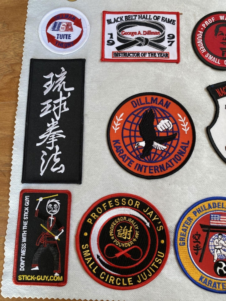 Karate Embroidered Patches Left Closeup