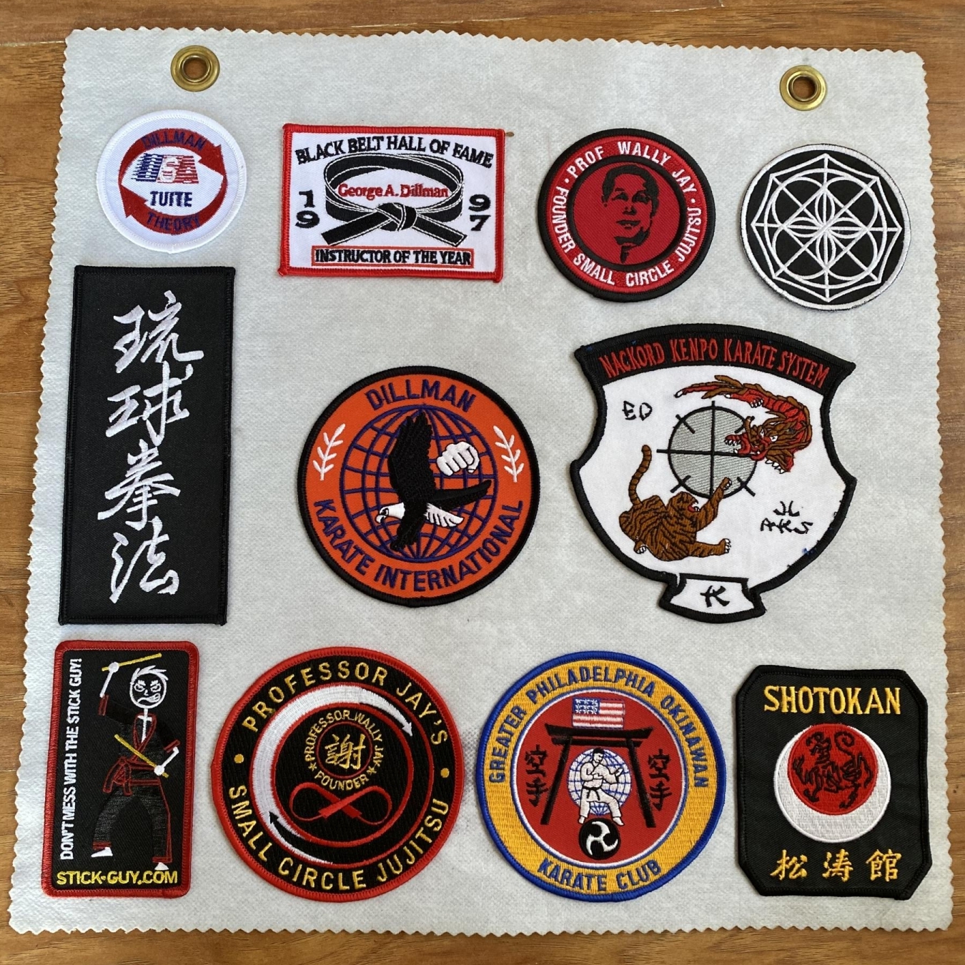 Karate Embroidered Patches