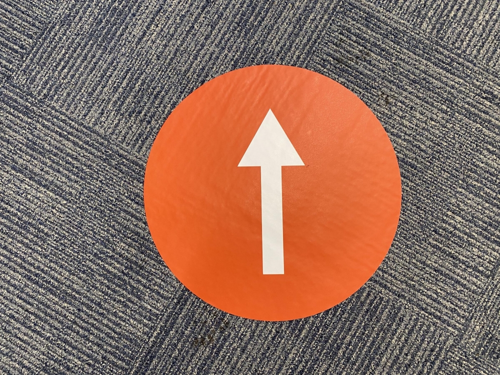 Straight Arrow Floor Sticker