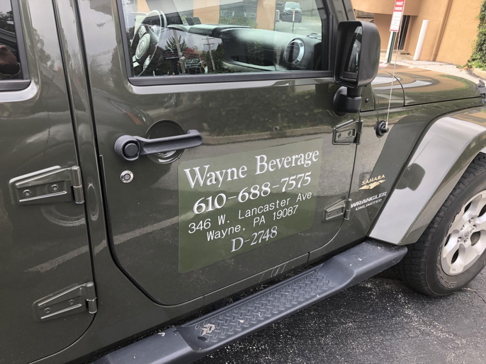Wayne Beverage Car Magnet