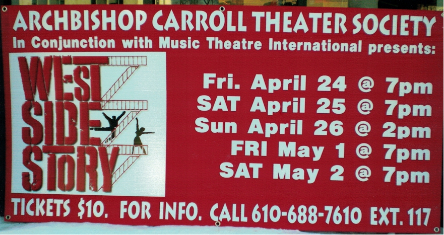 Archbishop Carroll Theater Society Banner