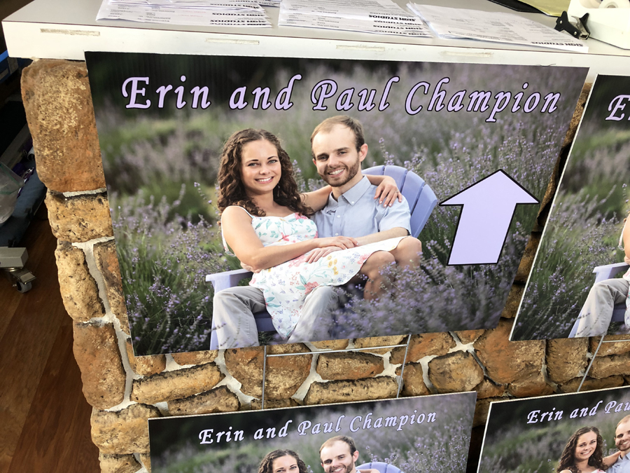 Erin Wedding signs Digital Print