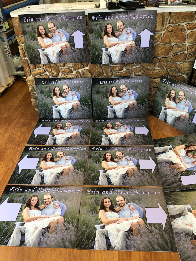 Erin Wedding signs Digital Print