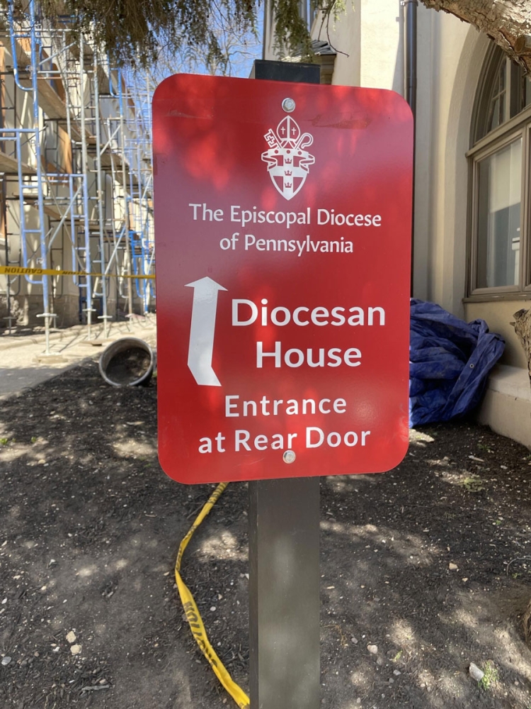 Episcopal Diocese Pole Sign