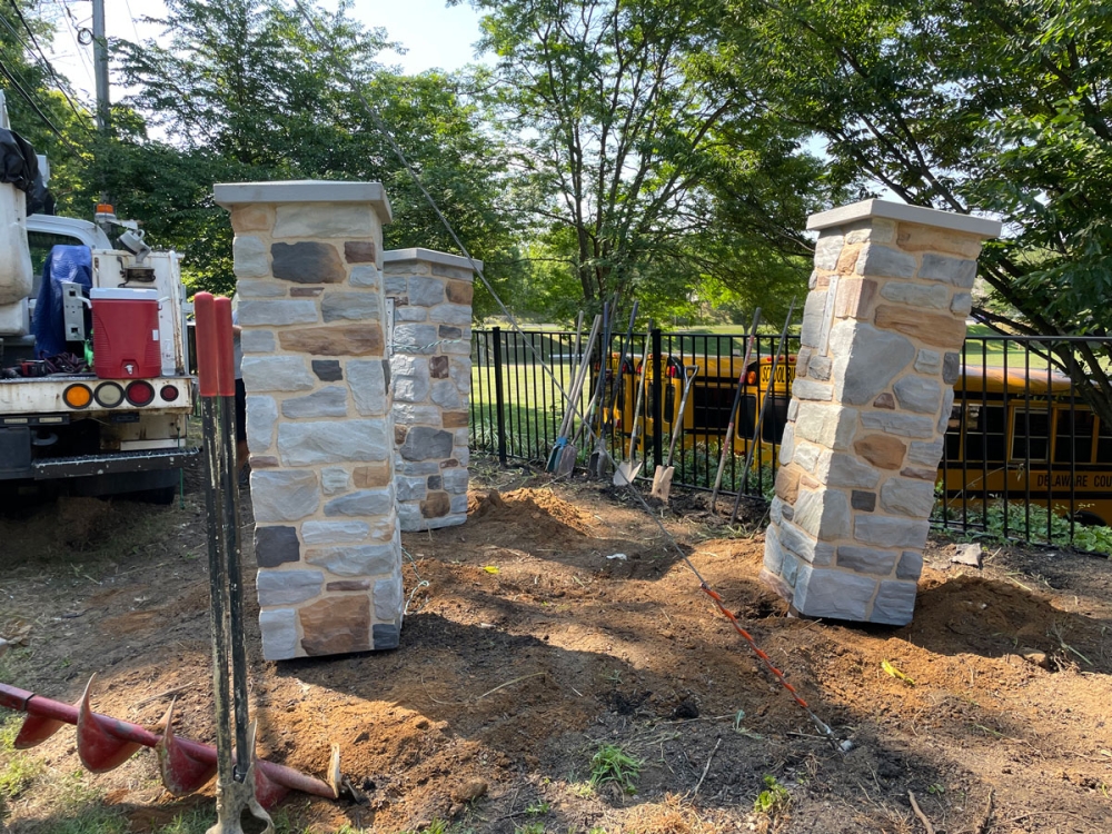 DCCS Aggregate Pillars Placed