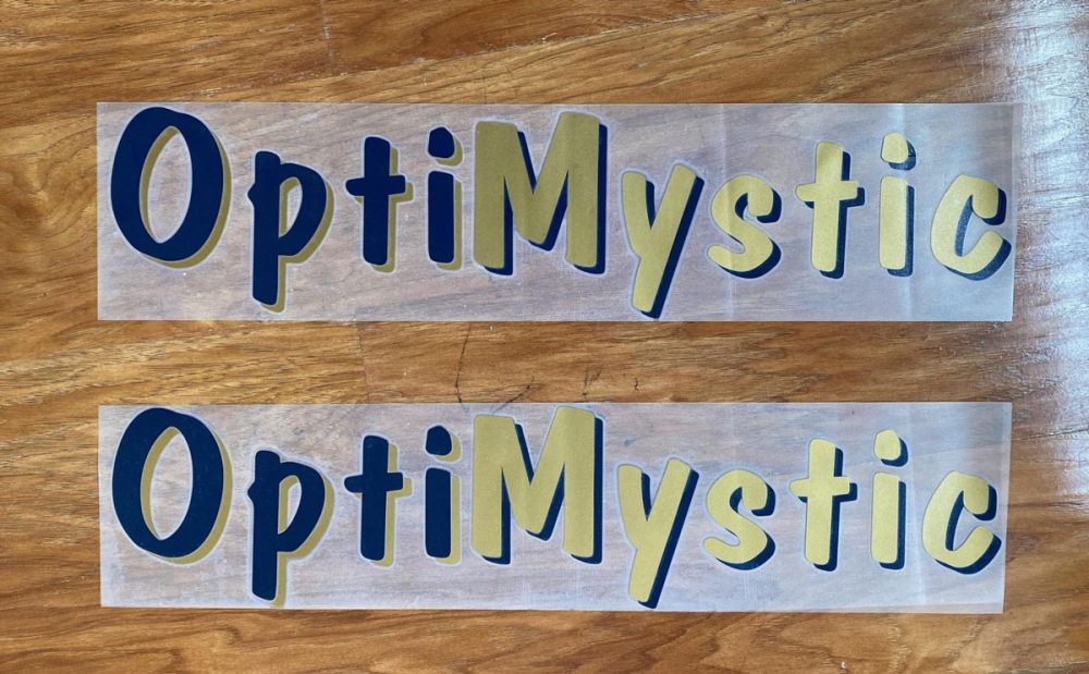 OptiMystic Boat Lettering