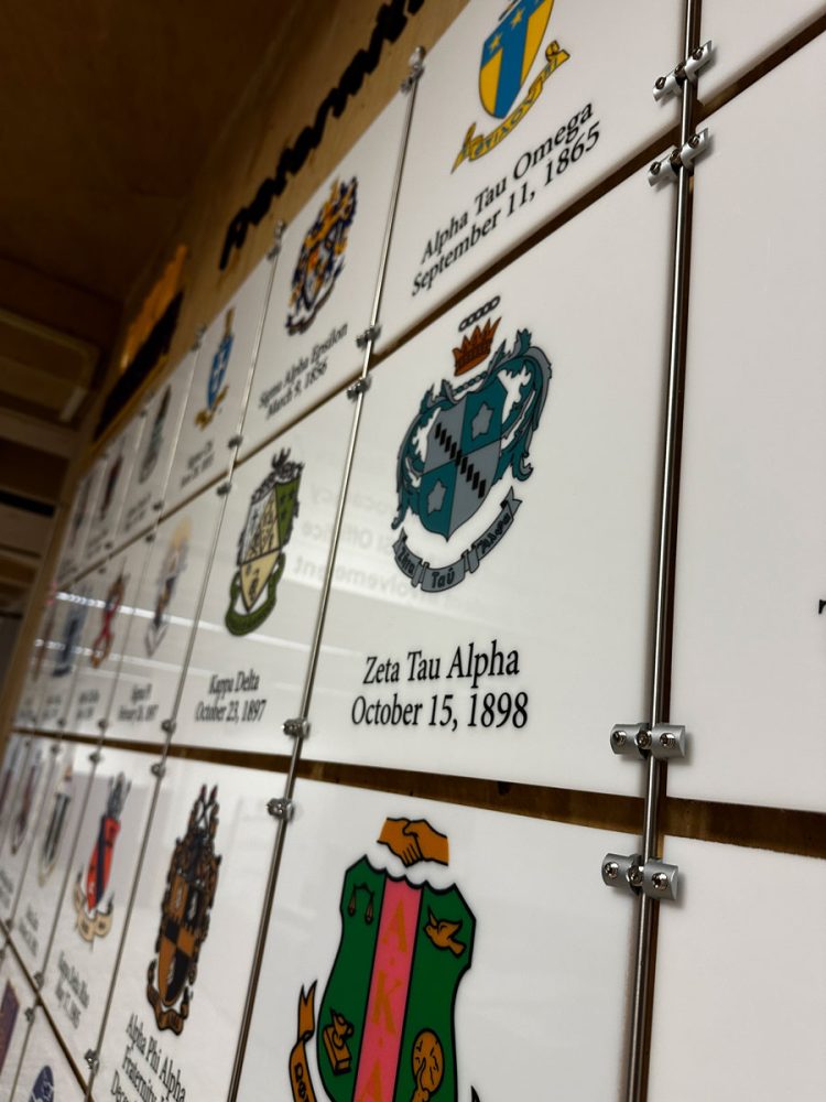 West Chester University Crest Wall