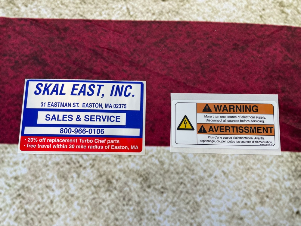 Equipment Decal Samples