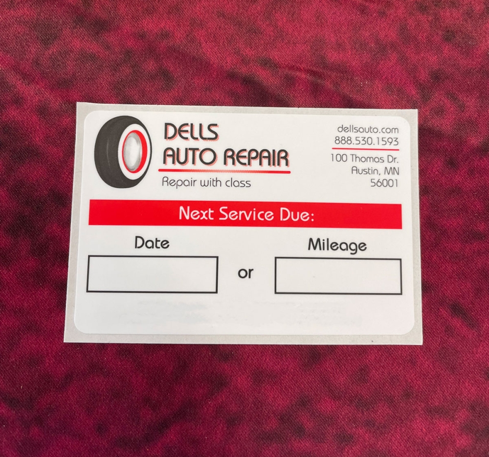 Dells Auto Repair Decal