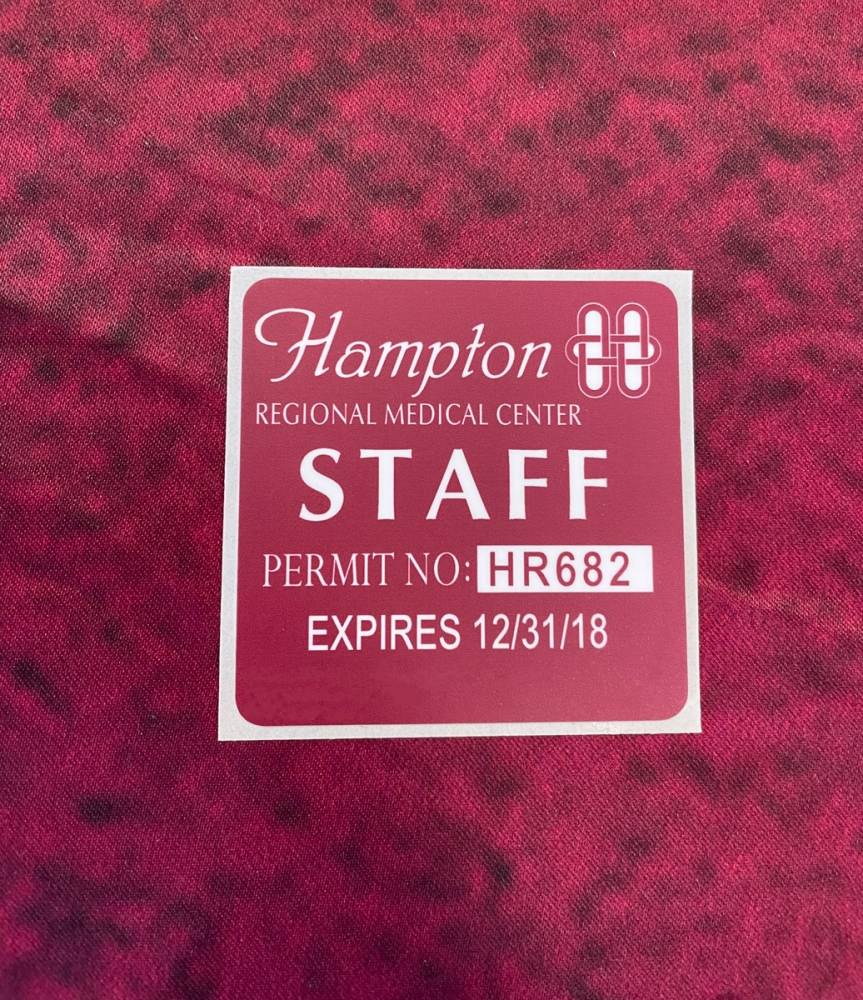 Hampion Staff Decal