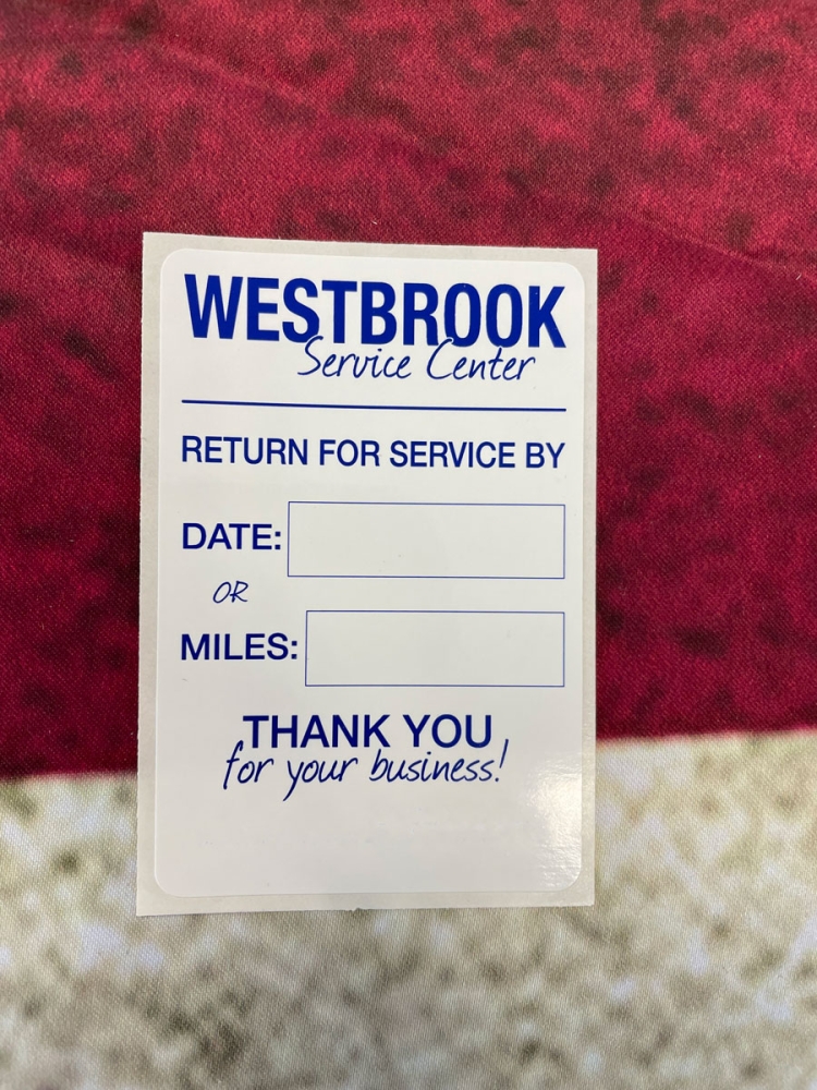 Westbrook Service Center Decal