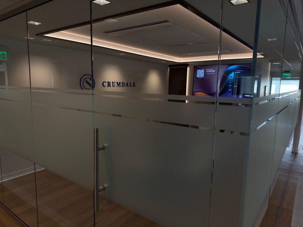 Crumdale Privacy Etched