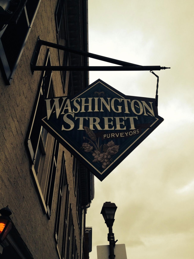 Washington Street Hanging Sign