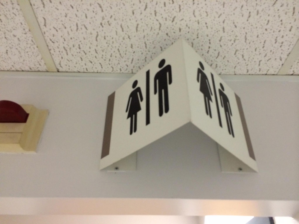 Restroom Triangular Architectural