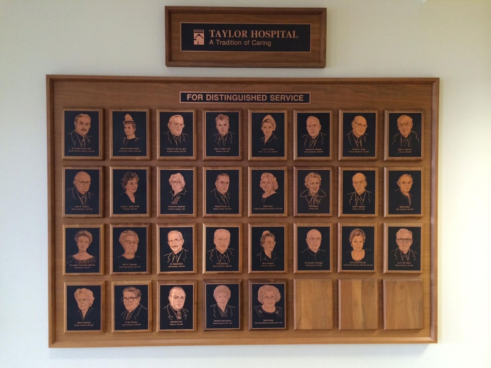 Taylor Hospital Plaques