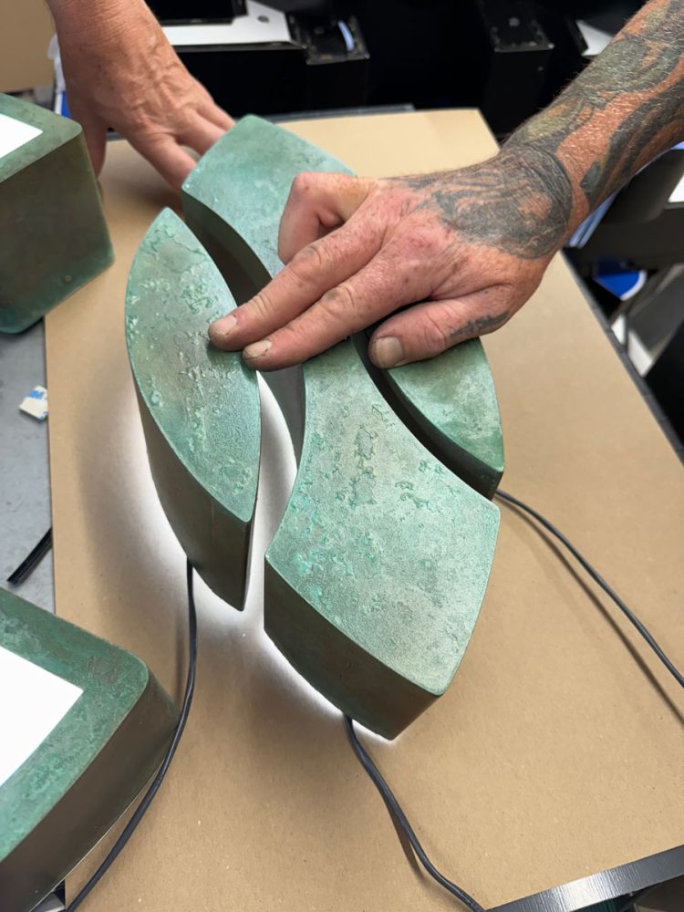 Cocoon Patina Channel Letters