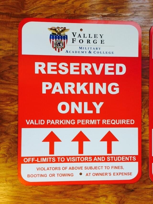 VFMA Reserved Parking