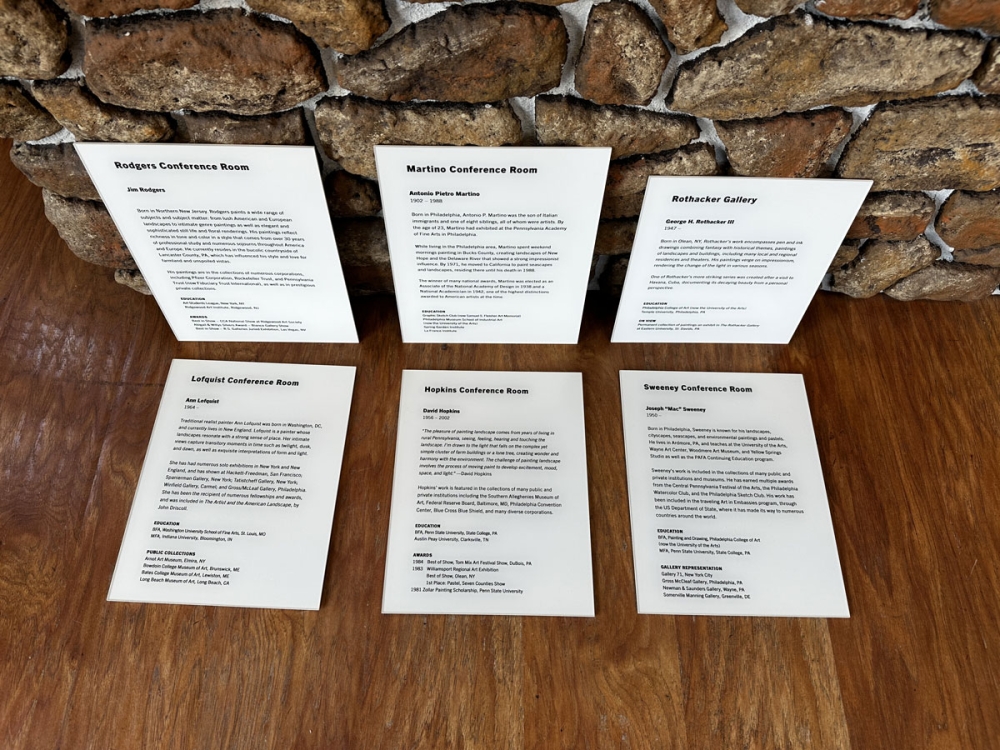 Architectural Board Room Signs