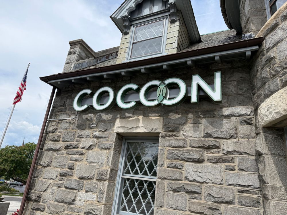 Cocoon Patina Channel Letters Side Day