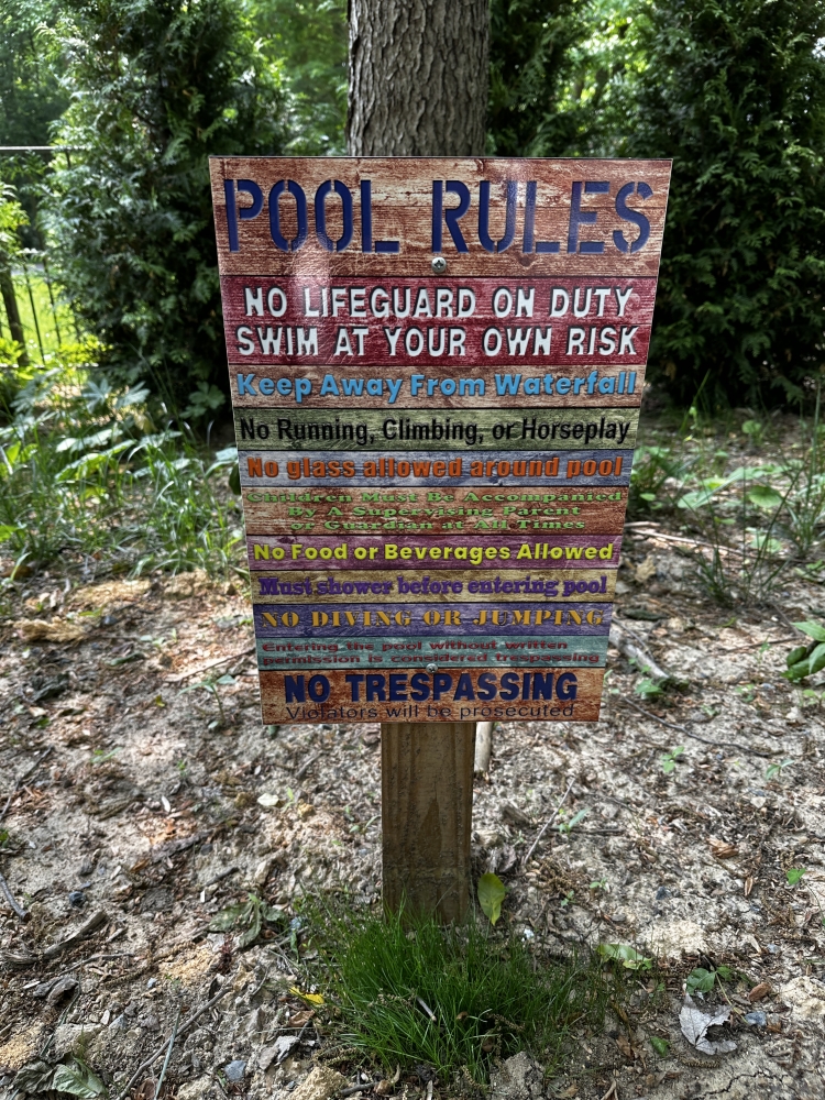 Pool Rules Digital Print
