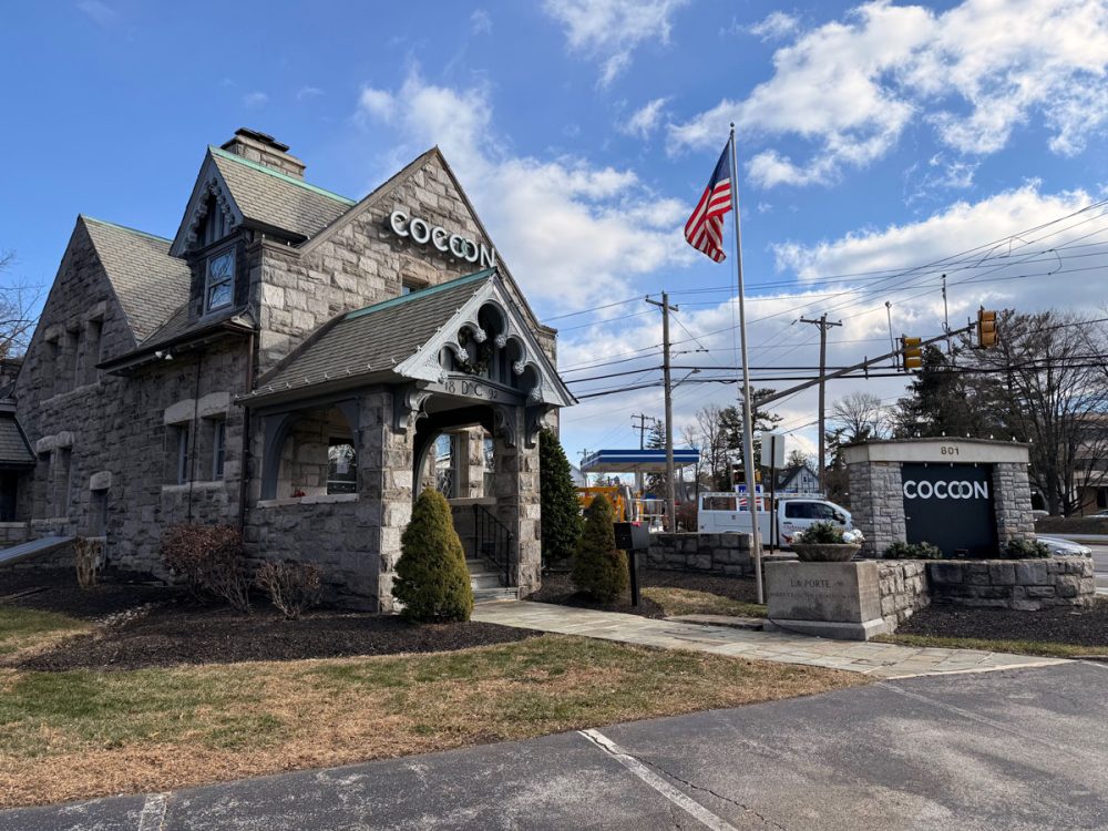 Cocoon Patina Channel Letters Front and Monument Day
