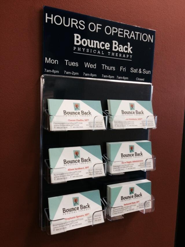 Bounce Back Business Card Holder