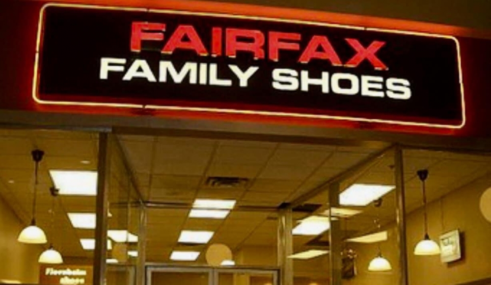 FairFax Family Shoes Sign