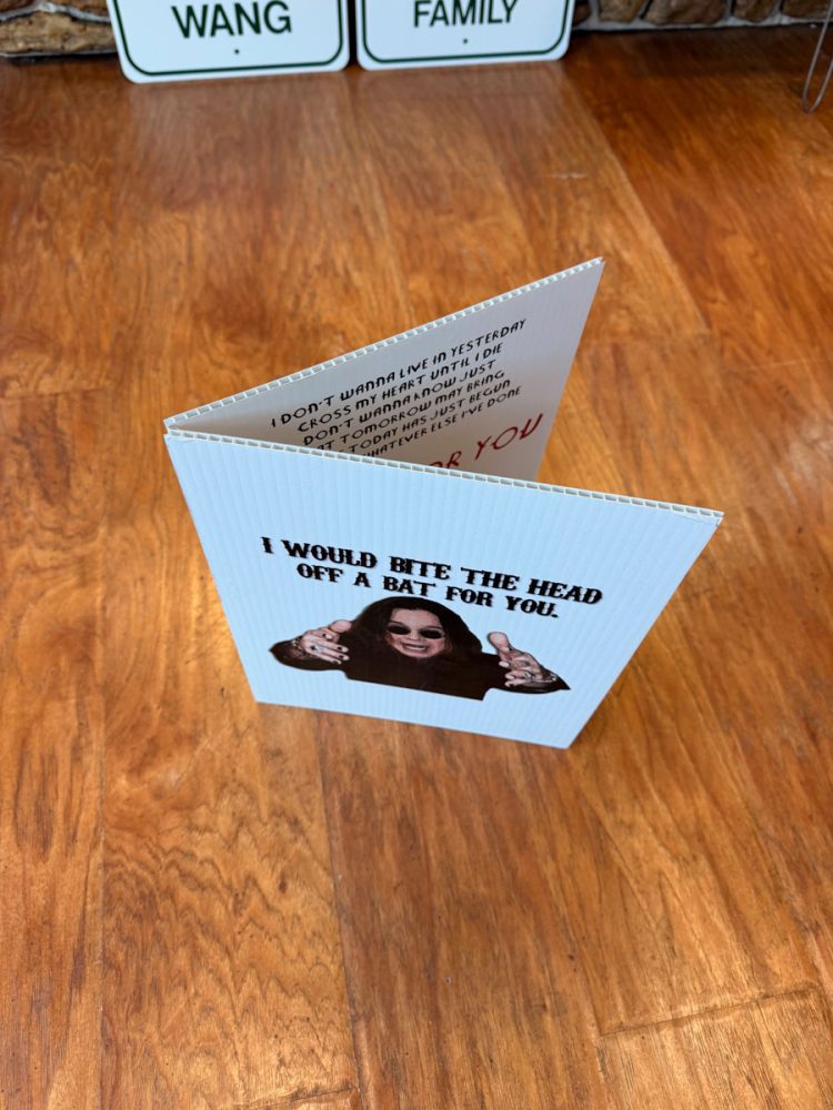 Ozzie Anniversary Card