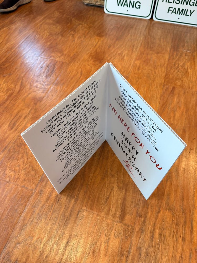 Ozzie Anniversary Card