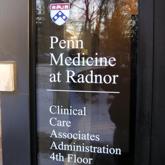 Penn Medicine at Radnor Window Lettering