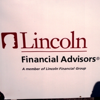 Lincoln Financial logo on banner