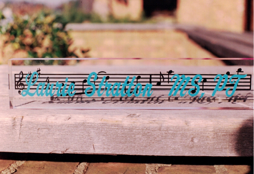Musical Note Name Plate